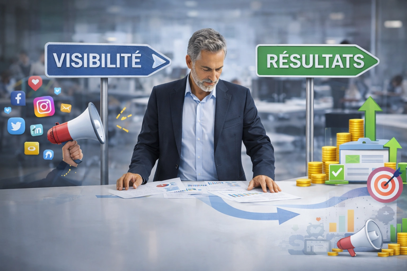 strategie reseaux sociaux entreprise performance digitale